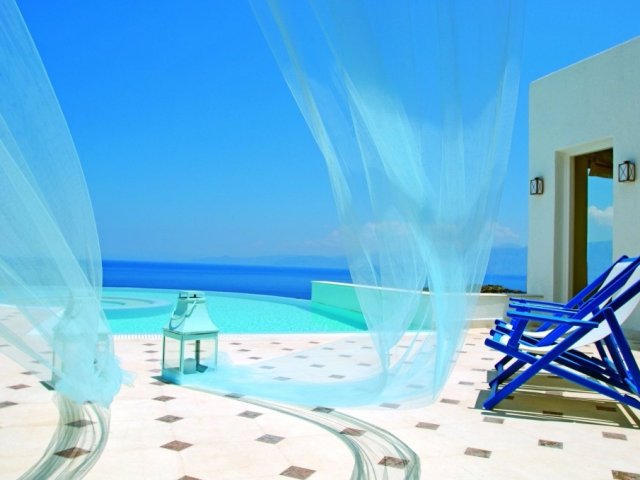 Elounda Gulf Imperial Spa heated pool villa
